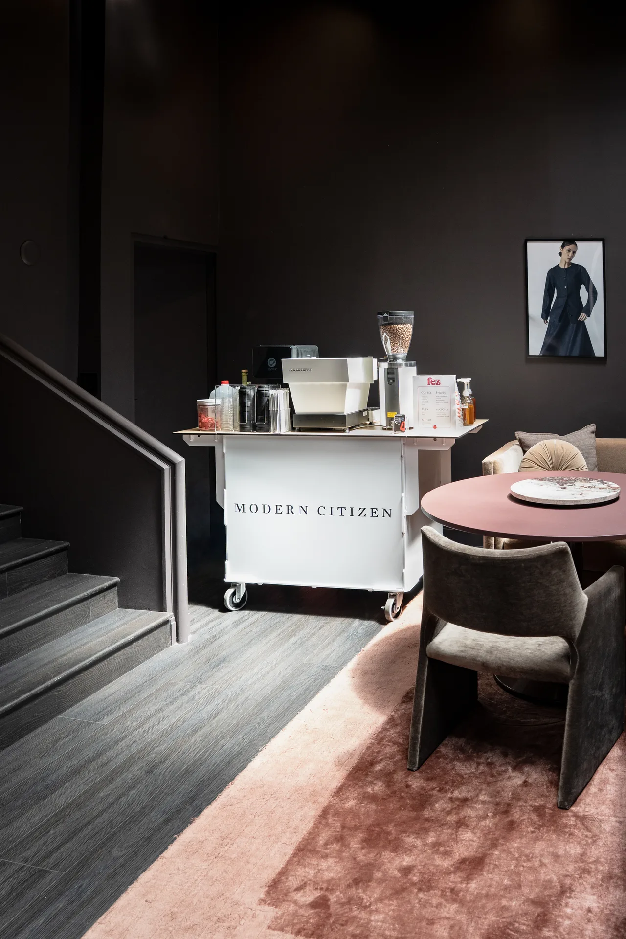 Fez Coffee mobile espresso bar cart — specialty coffee catering