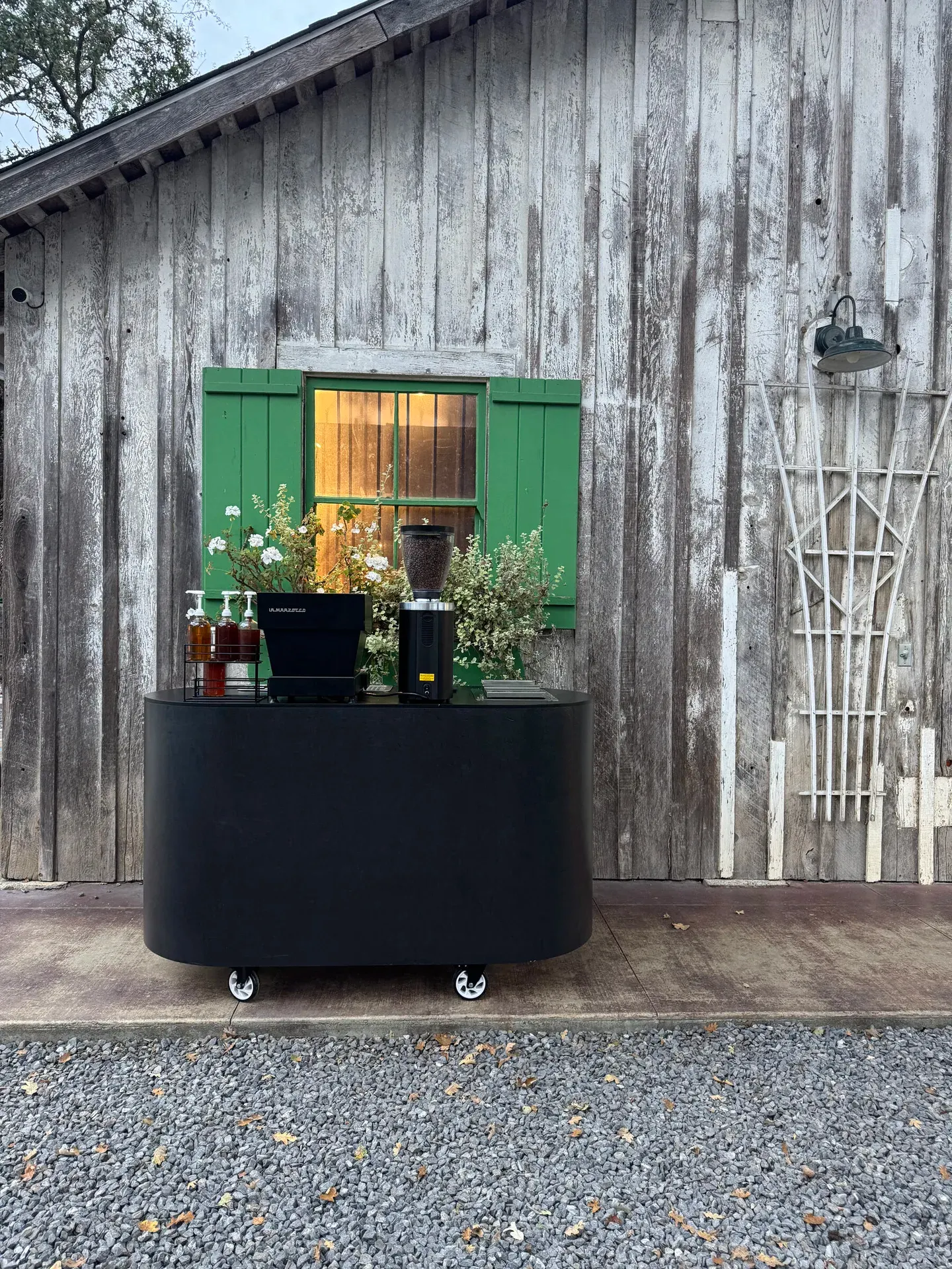 Fez Coffee espresso bar at a wedding venue